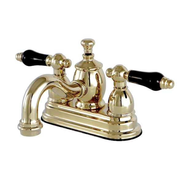 KS7102PKL 4" Centerset Bathroom Faucet, Polished Brass